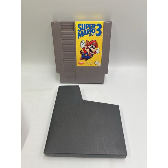 Super Mario Bros. 3 (Nintendo NES, 1990) Cartridge Only With Sleeve - Picture 1 of 7